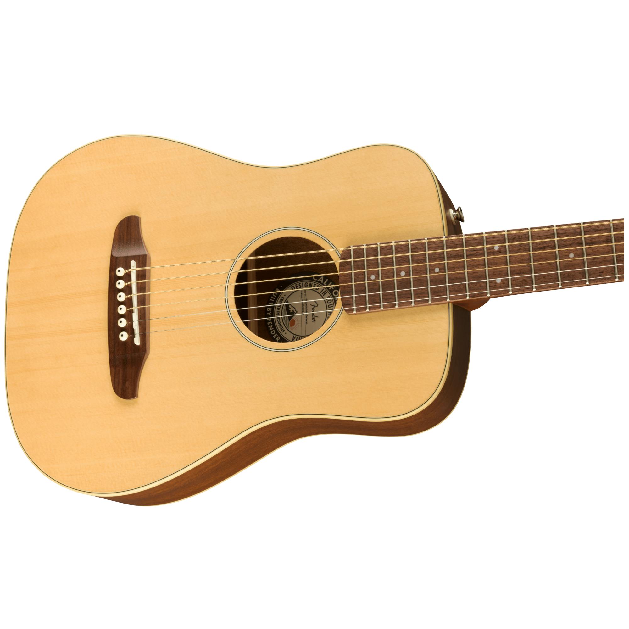 Fender California Redondo Mini Acoustic Guitar in Natural - Andertons Music  Co.
